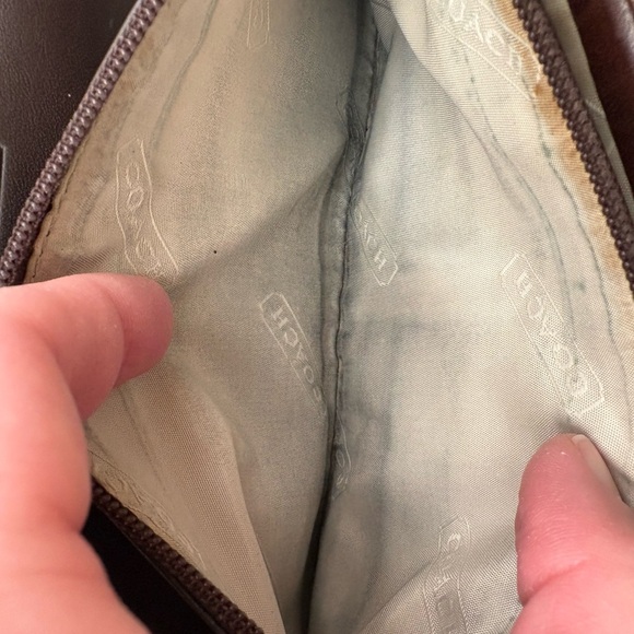 Coach Hampton Tan and Brown Signature C Wallet with Brown Leather Time - Picture 9 of 13
